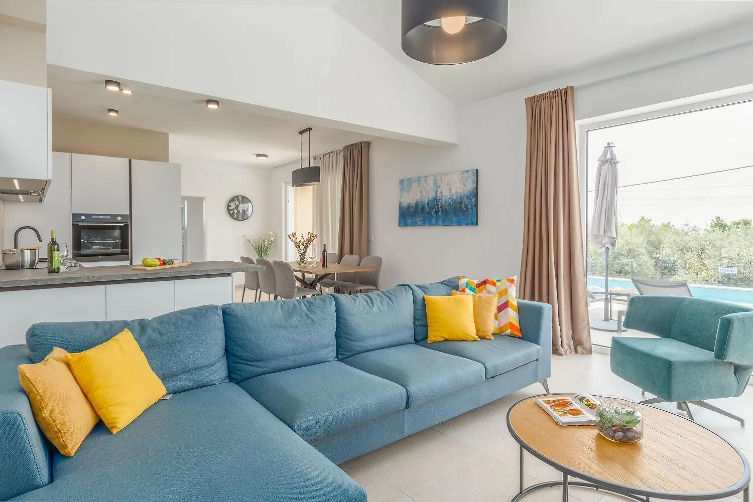 בית נופש Višnjan Neue Und Hundefreundliche Villa Mit Panorama-Meerblick, Privatpool, Grillbereich, Babybett, Waschmaschine