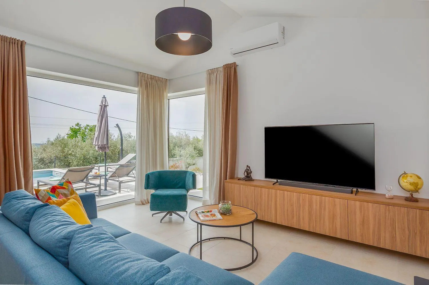 Višnjan Neue Und Hundefreundliche Villa Mit Panorama-Meerblick, Privatpool, Grillbereich, Babybett, Waschmaschine 0*,